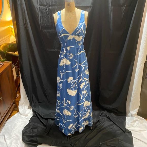Malia Honolulu Vintage dress - blue and white size 10 - adjustable straps - Picture 14 of 15